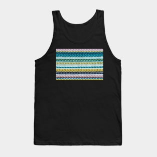 Multi color fabric texture samples Tank Top